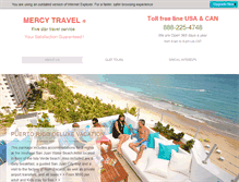 Tablet Screenshot of mercy-travel.com